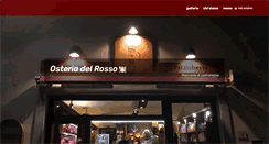 Desktop Screenshot of osteriadelrosso.com