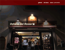 Tablet Screenshot of osteriadelrosso.com
